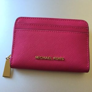 Michael Kors Card Case Ultra Pink Wallet NWOT